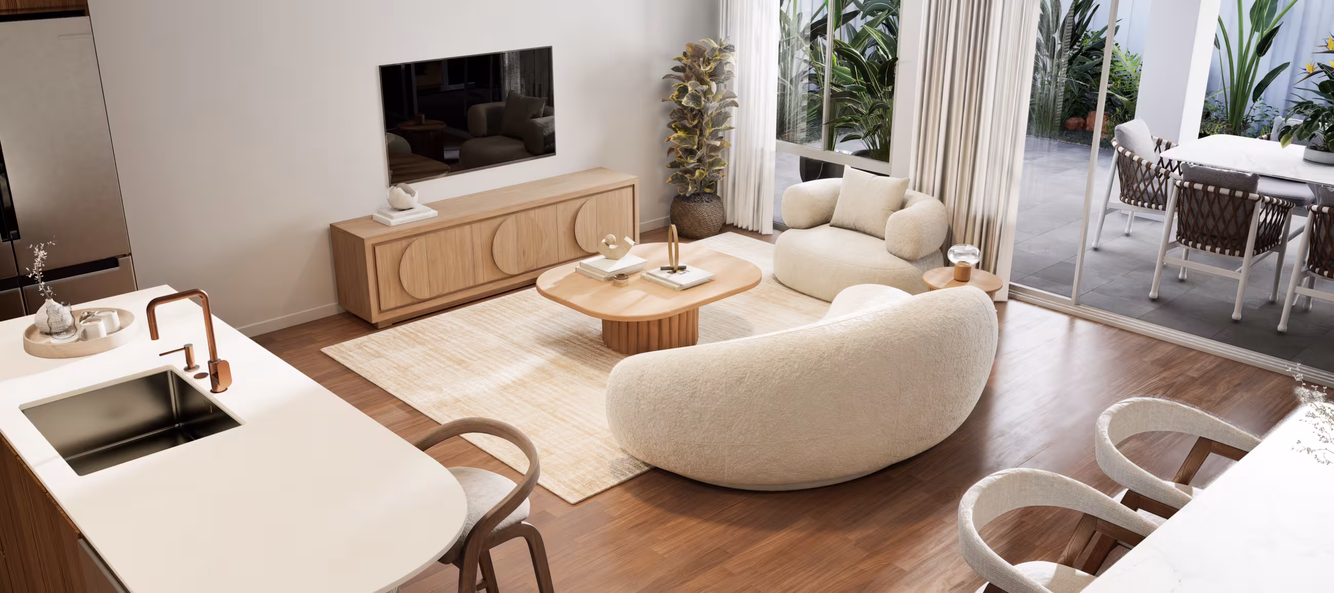 Living Area render at 1 Connie Way, Thornlands