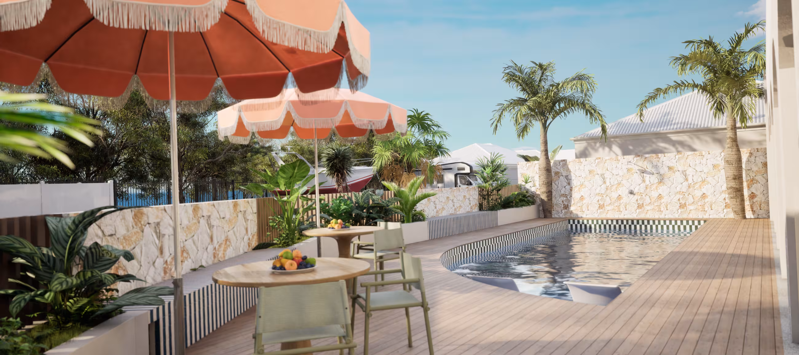 Render of the outdoor area at 1 Connie Way, Thornlands