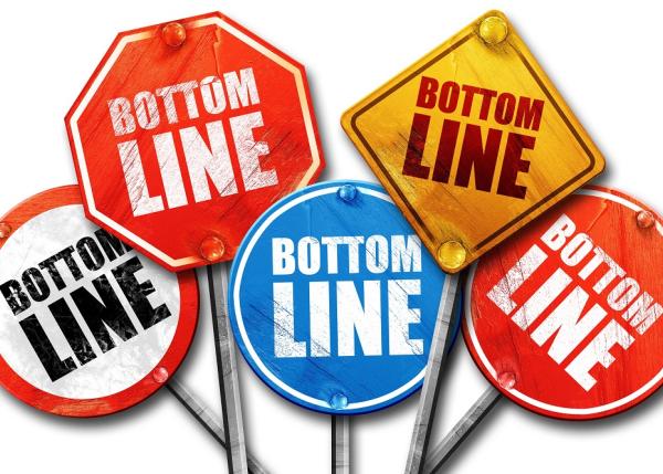 It's all about the bottom line